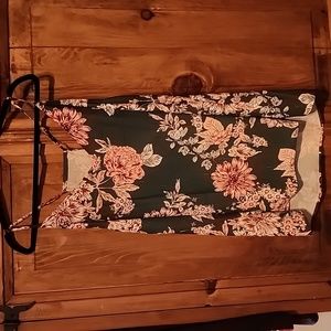 Dressy razor back spaghetti strap shirt